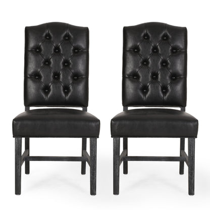 Elegant Dining Chair With Button Tufted Design