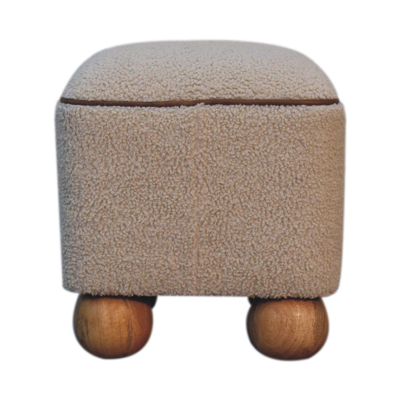 Serenity - Footstool With Ball Feet - Cream