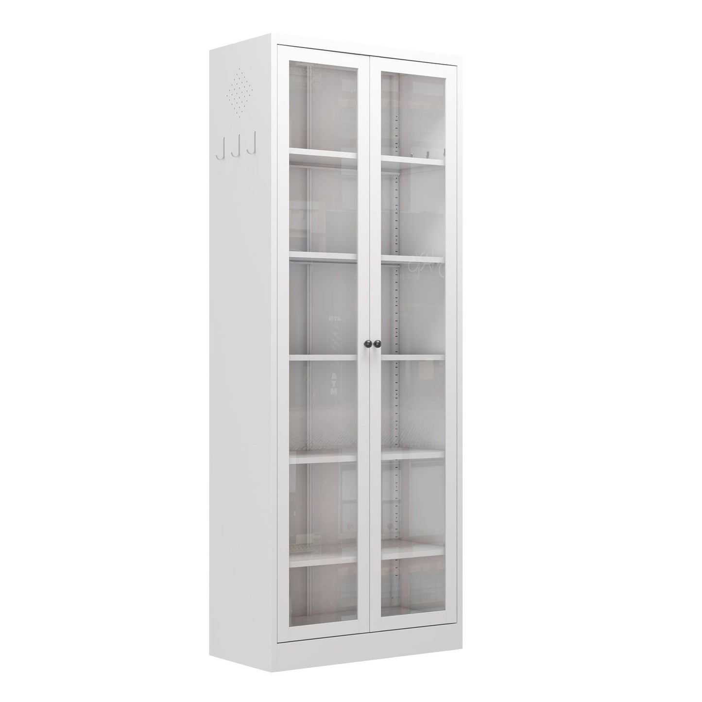 Kitchen Pantry Cabinet With 5 Adjustable Shelves, Freestanding Storage For Kitchen - White