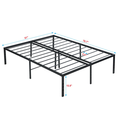 Heavy Duty Metal Bed Frame With Quiet Support