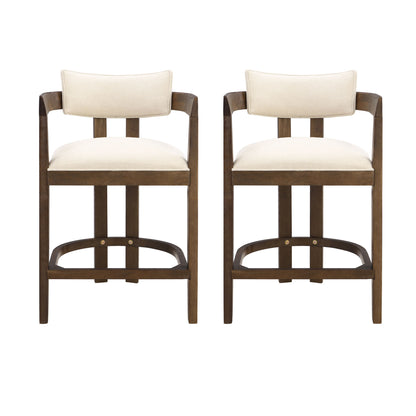Contemporary Upholstered Counter Stools Set