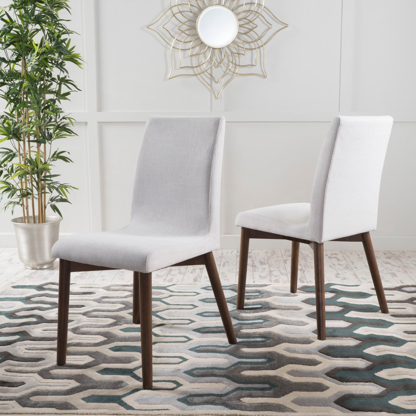 Scandinavian Modern Dining Chair Set