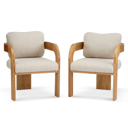Dining Chairs With Pillow Back (Set of 2)