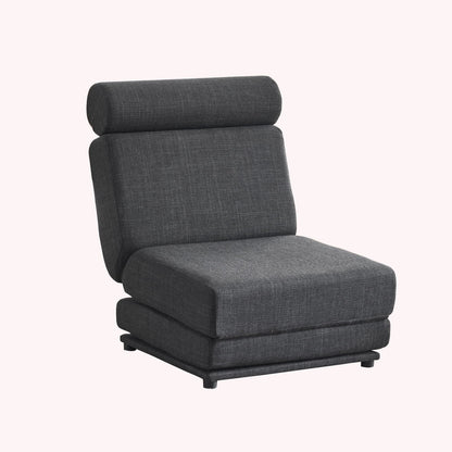 Foldable Single Chair Sofa Bed With Pillow, Easy To Store, Breathable And Wearable Linen