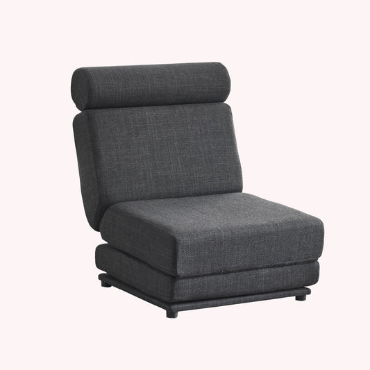 Foldable Single Chair Sofa Bed With Pillow, Easy To Store, Breathable And Wearable Linen