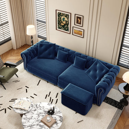 3 In 1 Pull Out Convertible Sleeper Sofa Bed