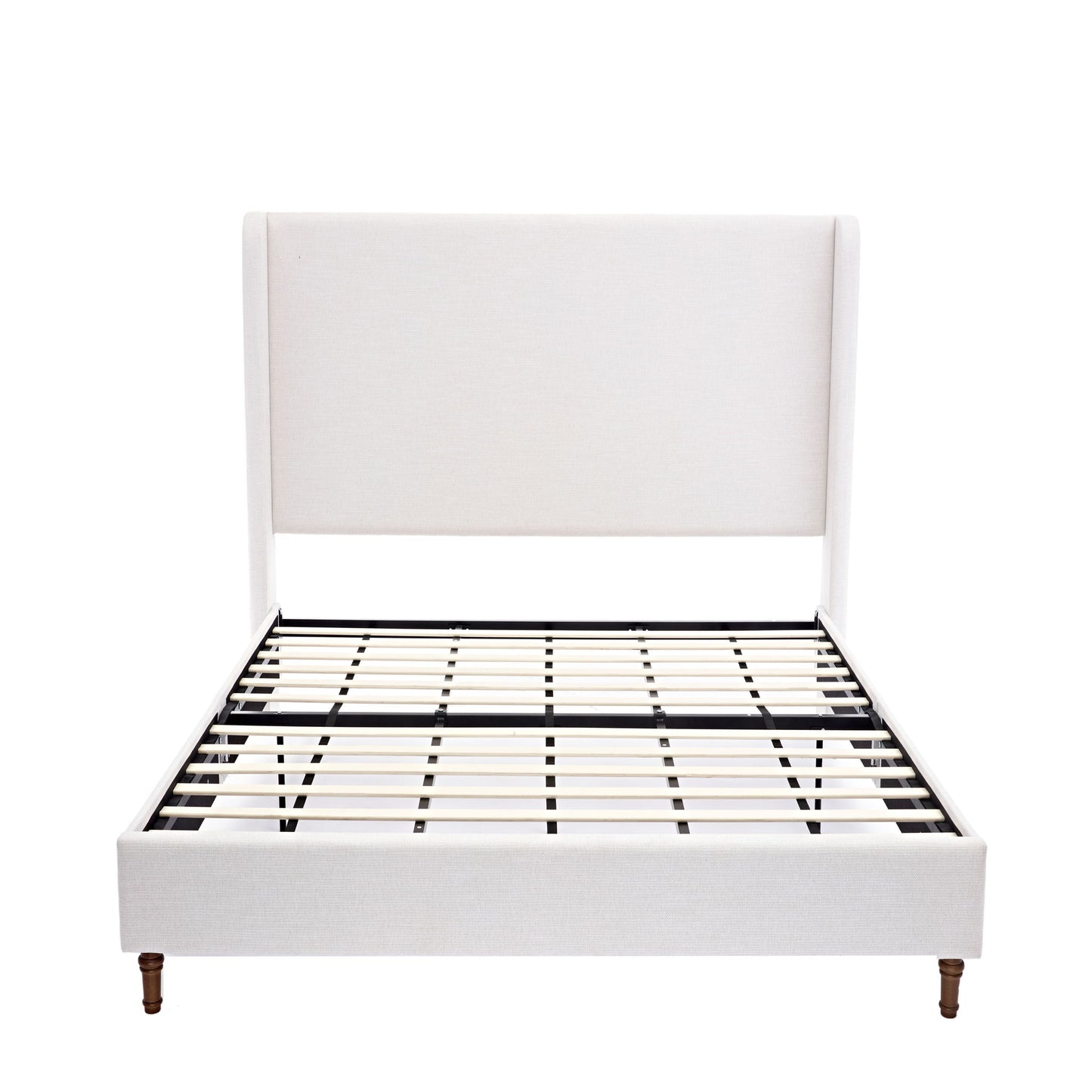 Harper - Tall Headboard Upholstered Bed / High Headboard / Elegant Simplicity / No Box Spring Needed