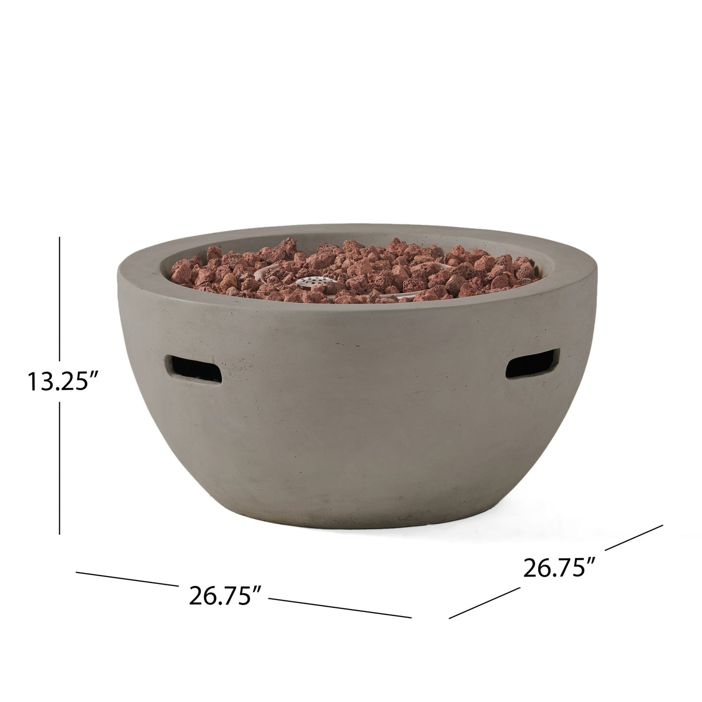Bowl Shaped Propane Fire Pit 40000 Btu