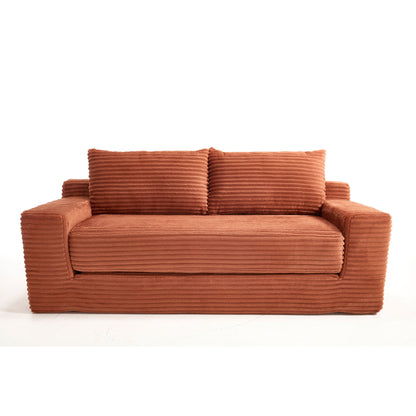 Convertible Loveseat Sofa Bed With Memory Foam & Steel Frame
