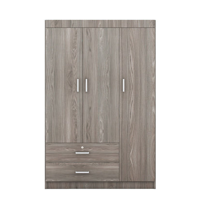3 Door Wardrobe With 2 Drawers
