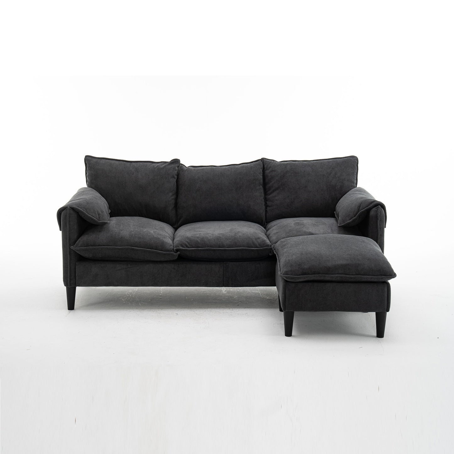 Convertible Combination Sofa With Footstools With Storage
