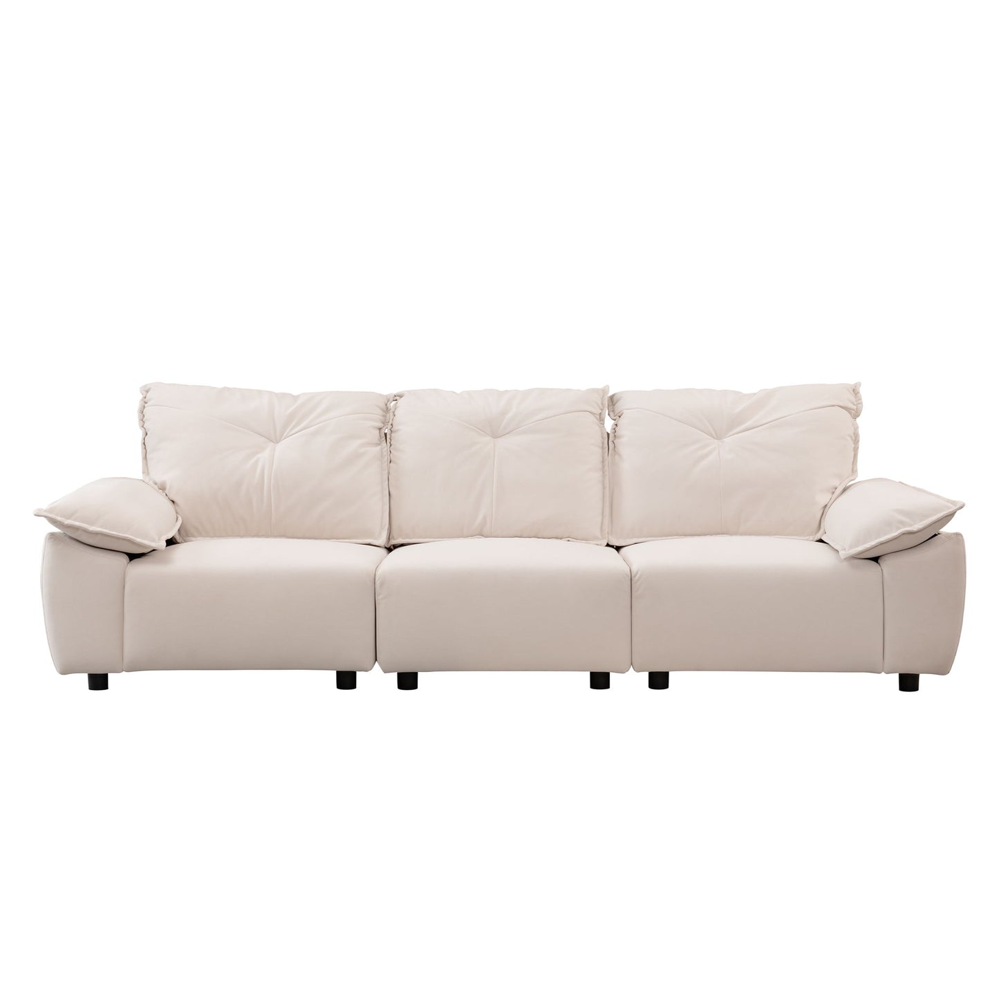 Modern Sofa With Removable Pillowcase And Backrest