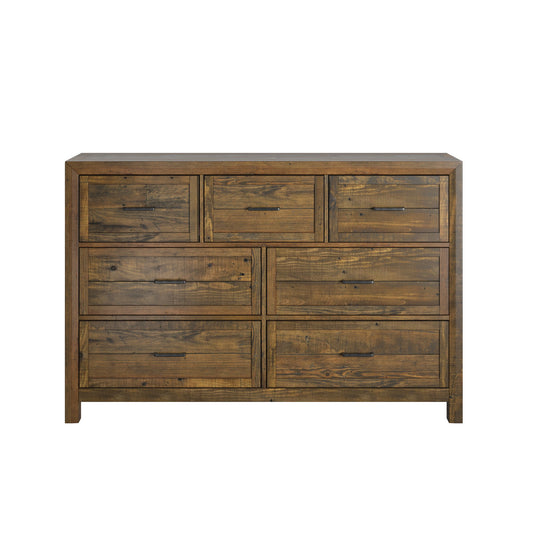 7 Drawer Dresser - Brown