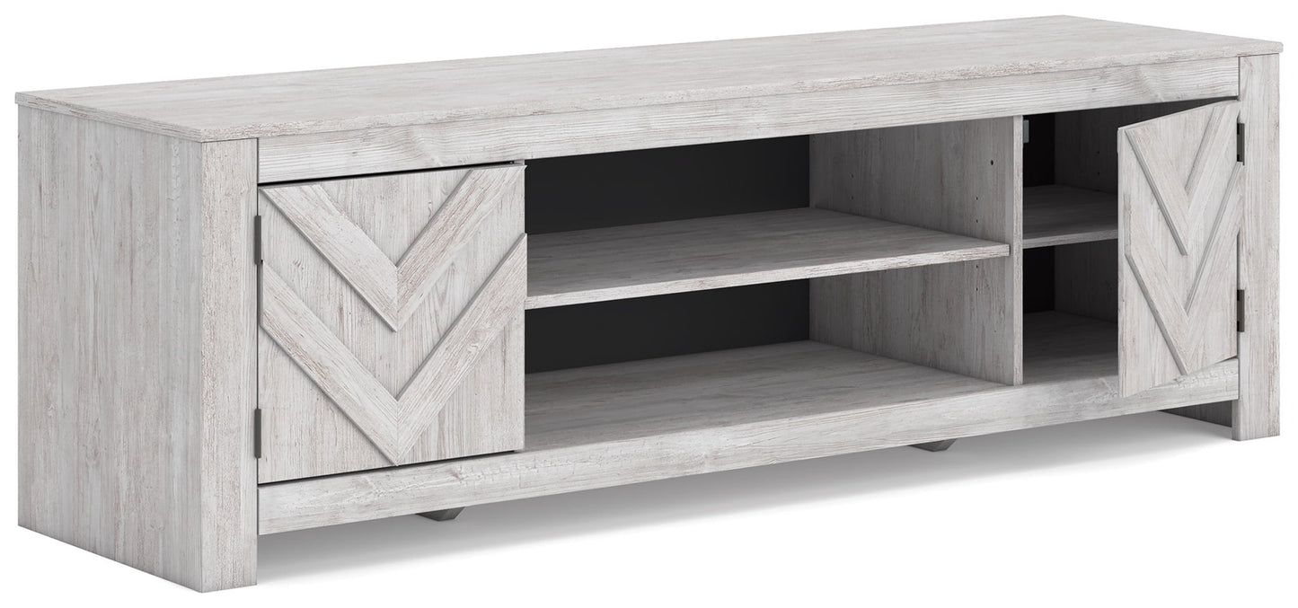 Cayboni - LG TV Stand With Fireplace Option
