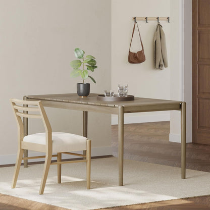 Modern 7 Piece Dining Set With Upholstered Armless Chairs And Dining Table