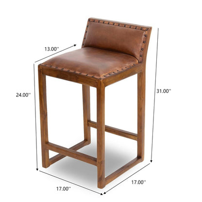 Gavin - Counter Stool - Brown / Rustic