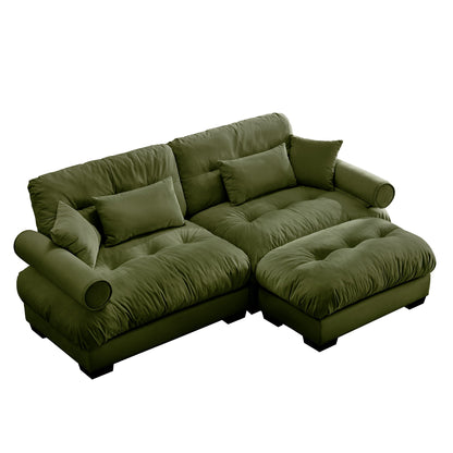 Super Comfort Oversized Modular Sectional Sofa With Movable Ottoman