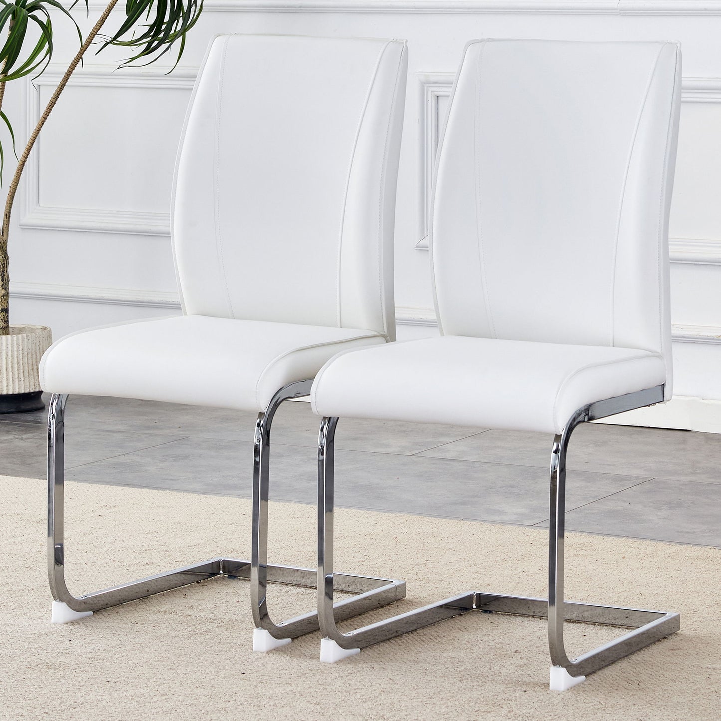 Luxury Simple Arch Chair, High Resilience With Metal Legs