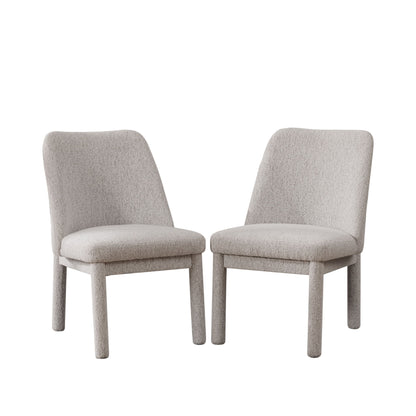 Wide Minimalist Dining Chair (Set of 2)