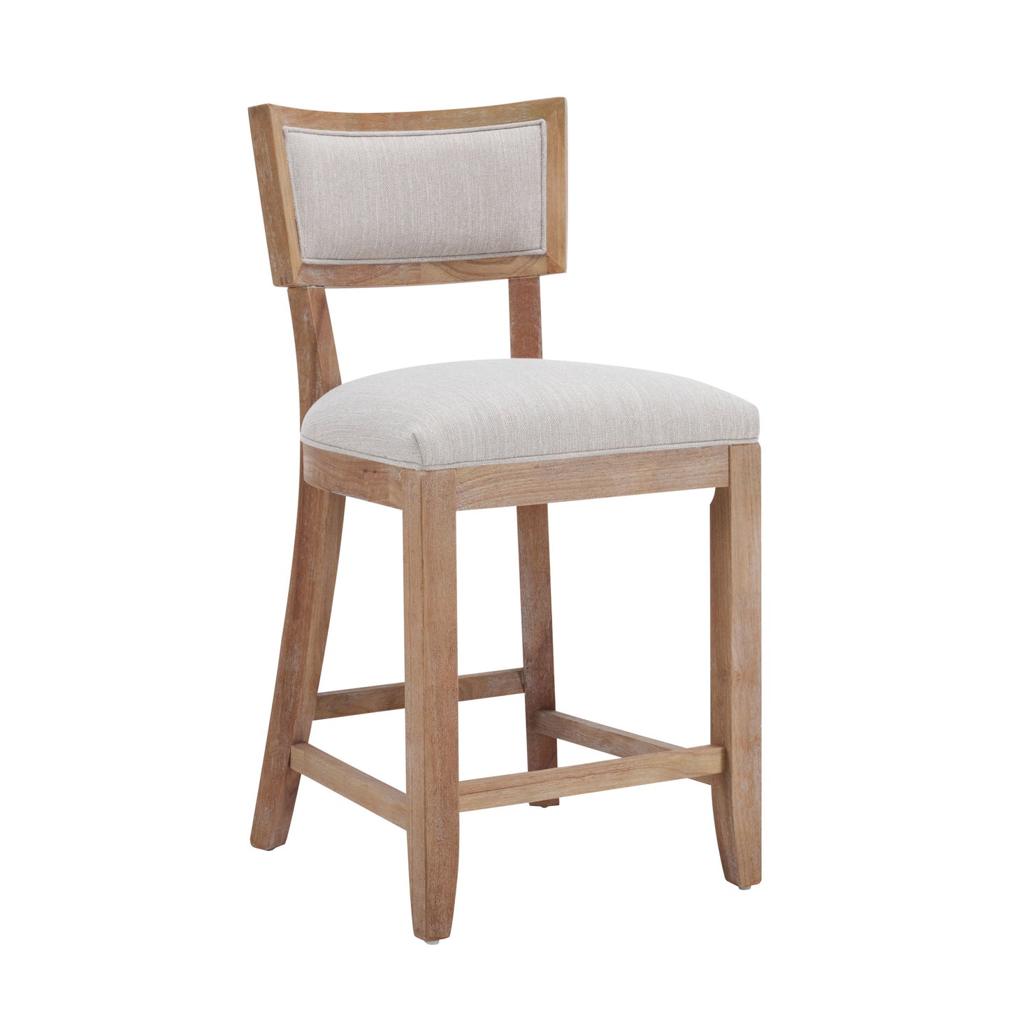 Upholstered Counter Height Bar Stools With Comfy Back (Set of 2)