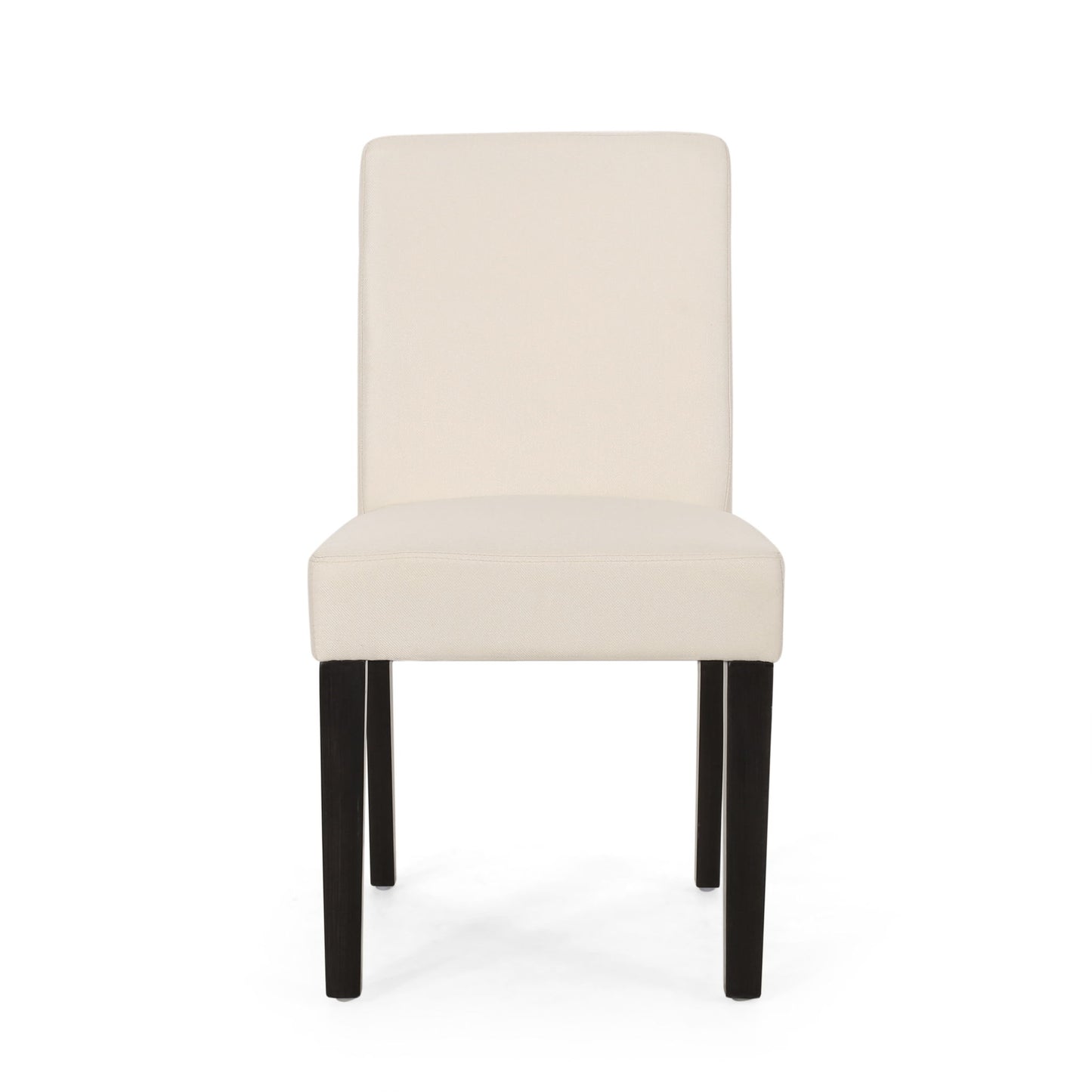 Contemporary Dining Chair With Upholstered Seating And Tapered Legs