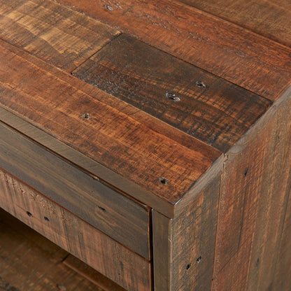 Renu - Nightstand With Drawer - Light Brown Multi