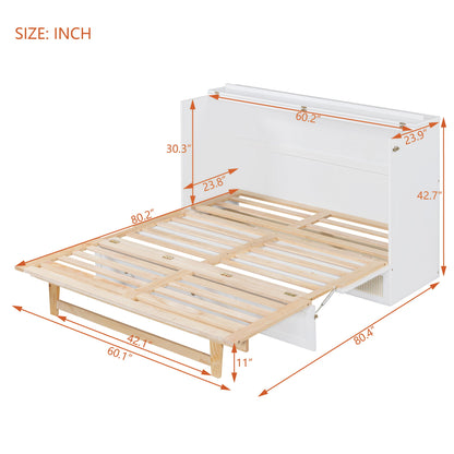 Murphy Bed With Large Drawers, Space Saving Design
