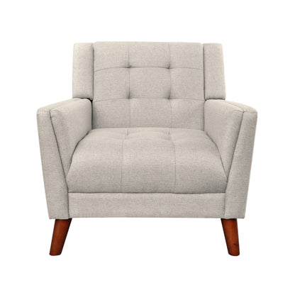 Luminaesque - Fabric Upholstered Armchair With Tufted Back