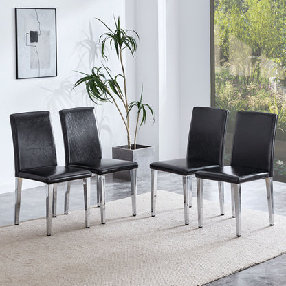 Elegant Upholstered Chairs & Metal Legs