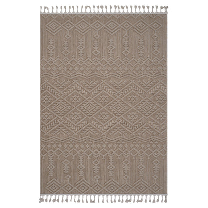 Guros - 6' X 9' Traditional Indoor / Outdoor Area Rug - Natural