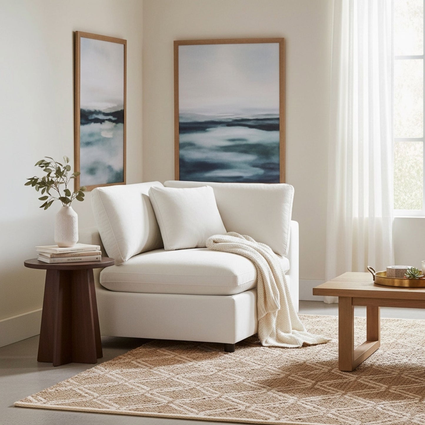 Caylie - Corner Wedge Chair