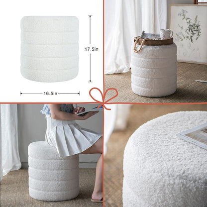 French Country Home Decor Collection (Includes An Artificial Plant, Vase, Trays, Stool And Side Table) (Set of 5) - Multicolor