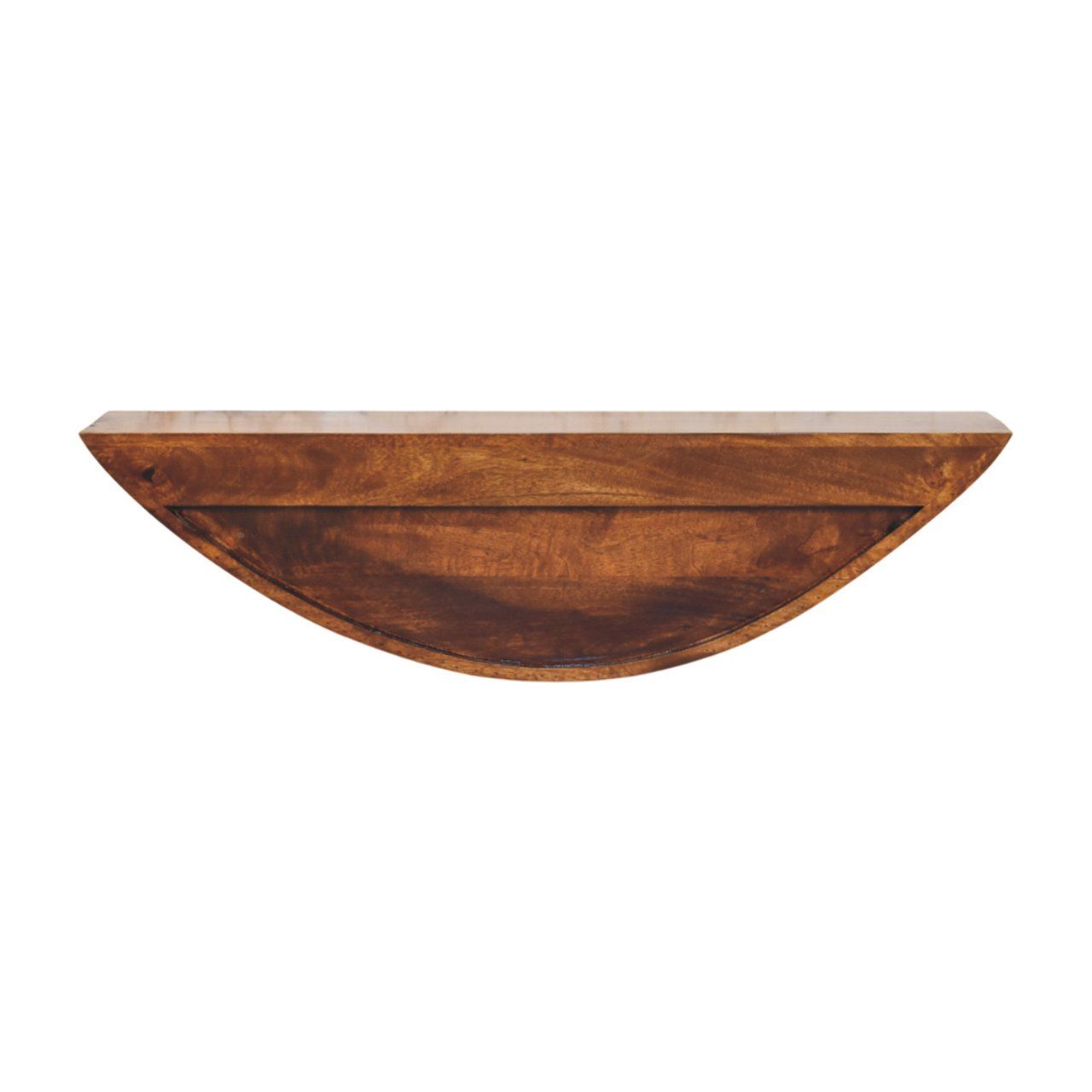 Crescent Floating Wall Shelf - Brown