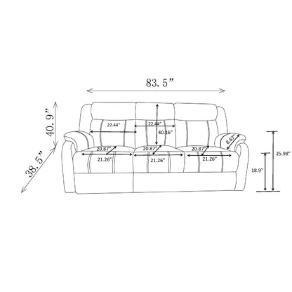 Sonet - Domino Reclining Sofas