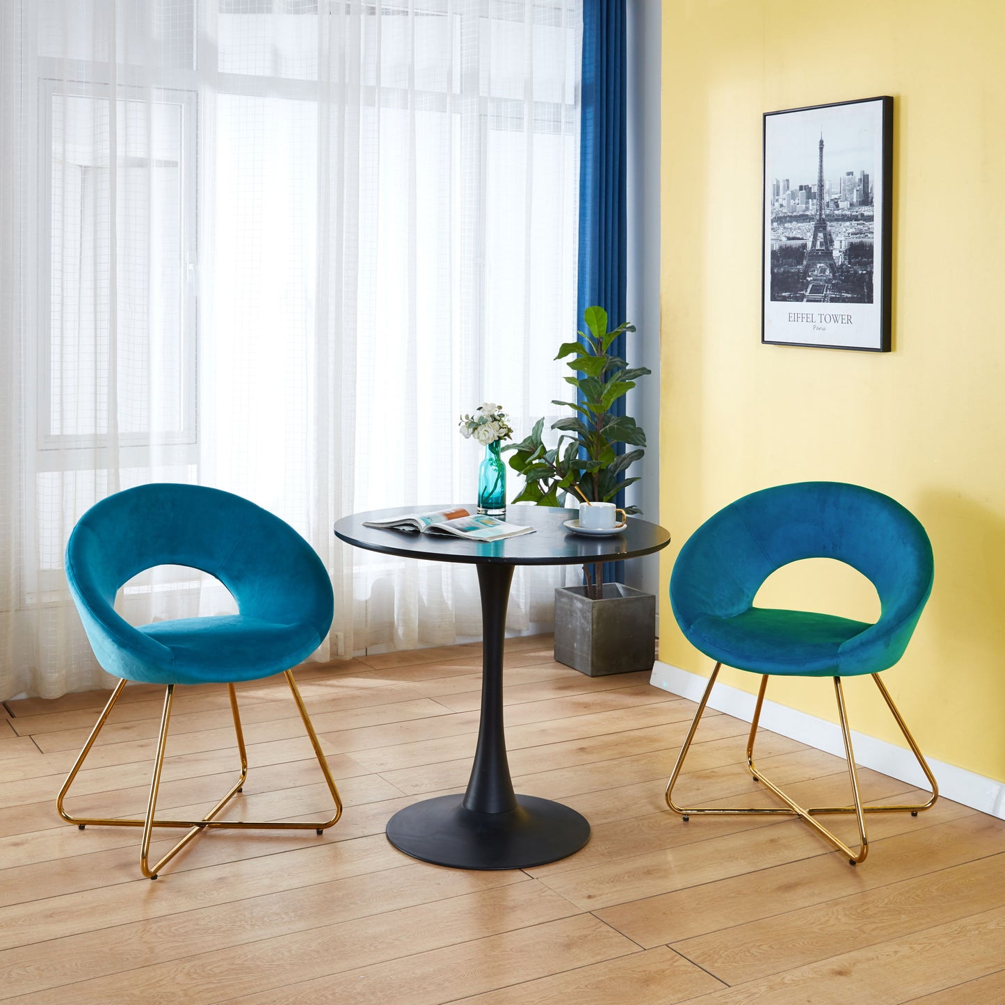 Modern Accent Velvet Lounge Chair