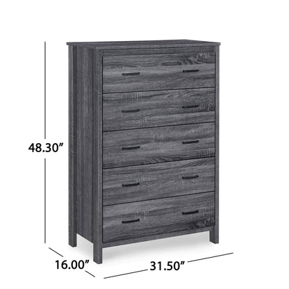 Titeca - Contemporary 5 Drawer Dresser