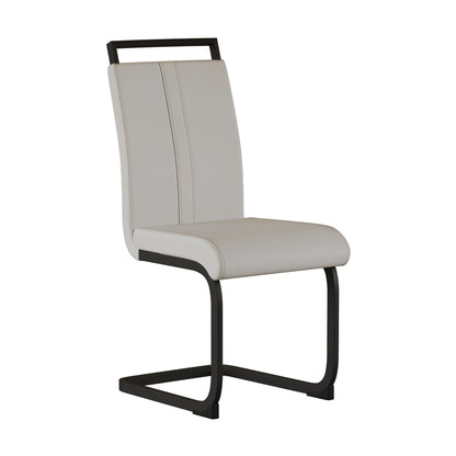 Modern Dining Chairs With High Back Upholstered Design Metal Legs