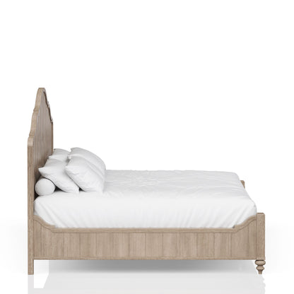 Elegant Design Panel Bed With Transitional Casual Design