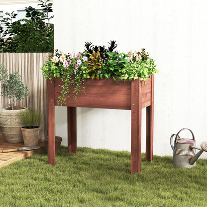 Raised Garden Bed With Legs, Elevated Planter Box For Outdoor Plants