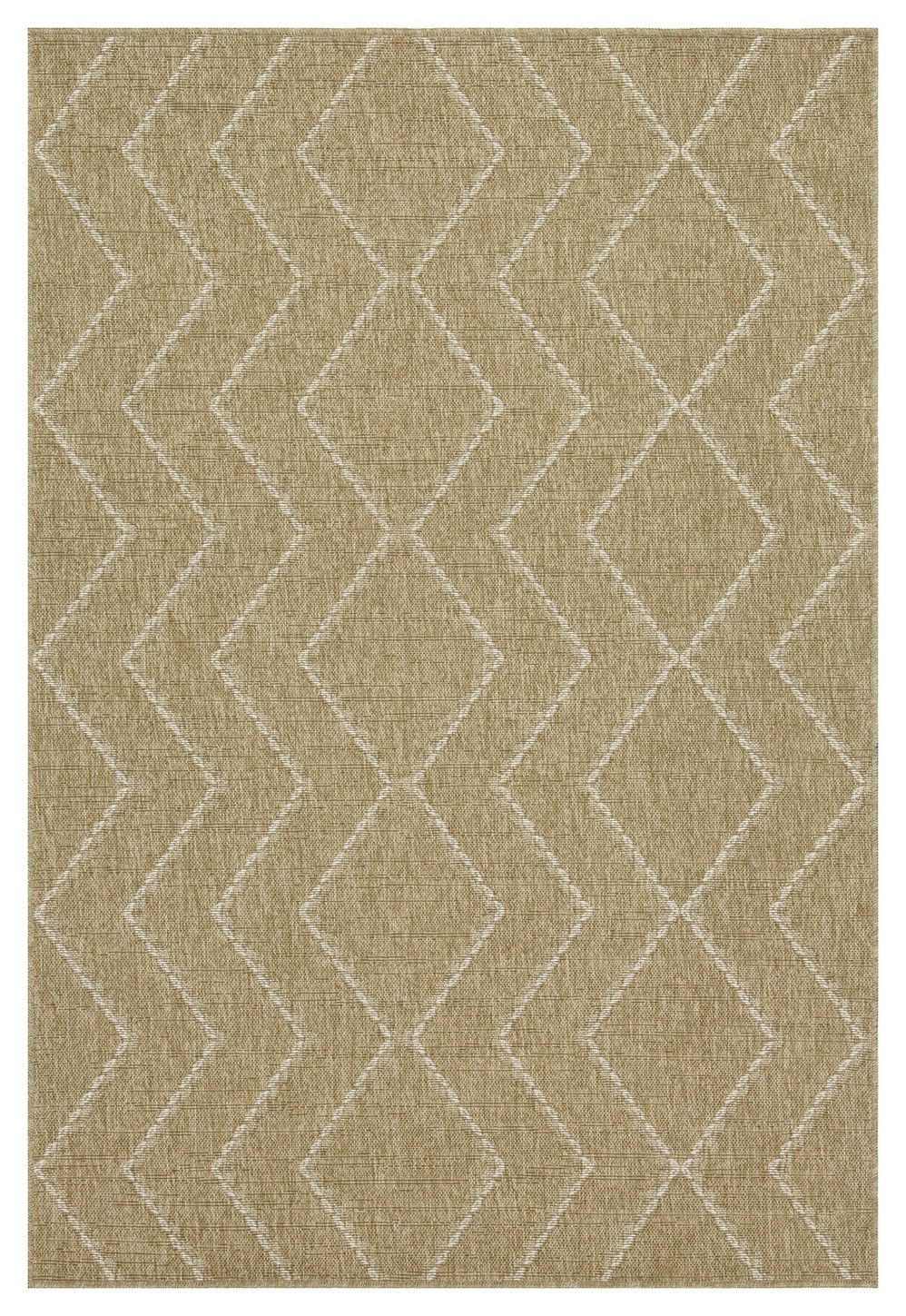 Earth - 5'3" X 7'3" Indoor, Outdoor Area Rug - Jute / White