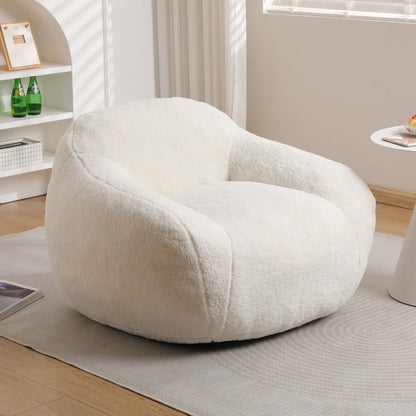 Giant Bean Bag Chair, Spacious Memory Foam With Armrests
