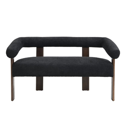 Modern Round Armrest Loveseat