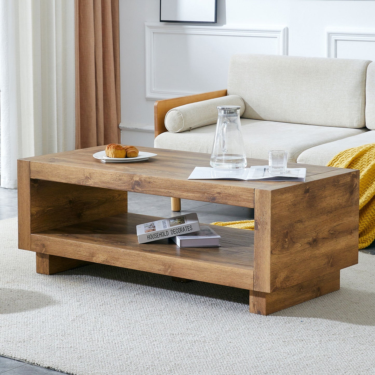 Modern Minimalist Rectangular Coffee Table