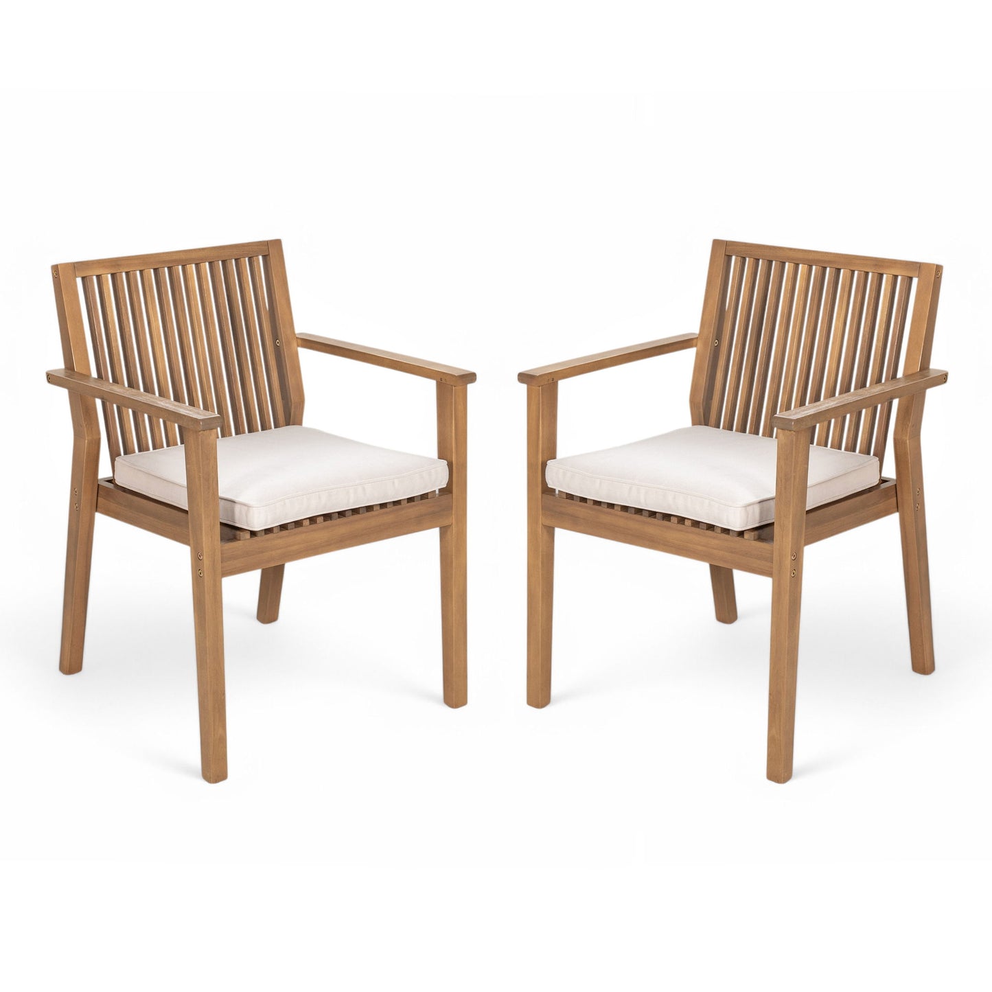 Patio Dining Chair, Comfortable Waterproof Seating (Set of 2)