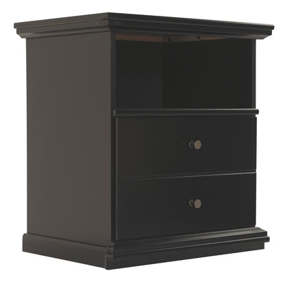 Maribel - One Drawer Night Stand - Black