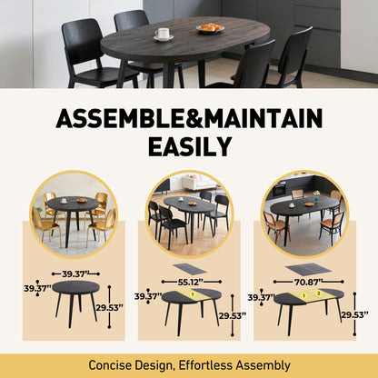 Extendable Dining Table - Black