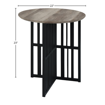 Zudora - End Table - Black / Oak