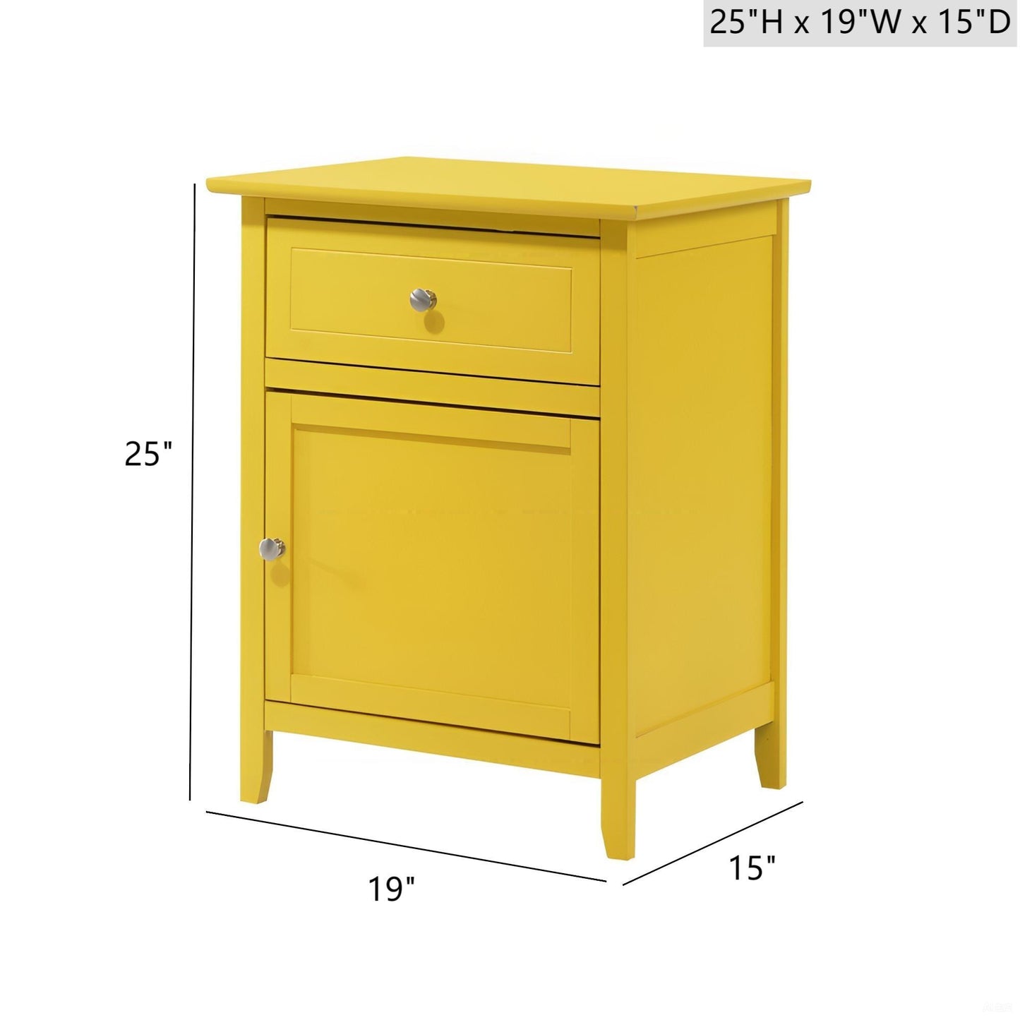 Izzy - 1 Drawer /1 Door Nightstand