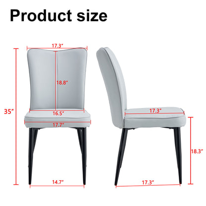 Modern Minimalist Dining Chairs (Set of 2)