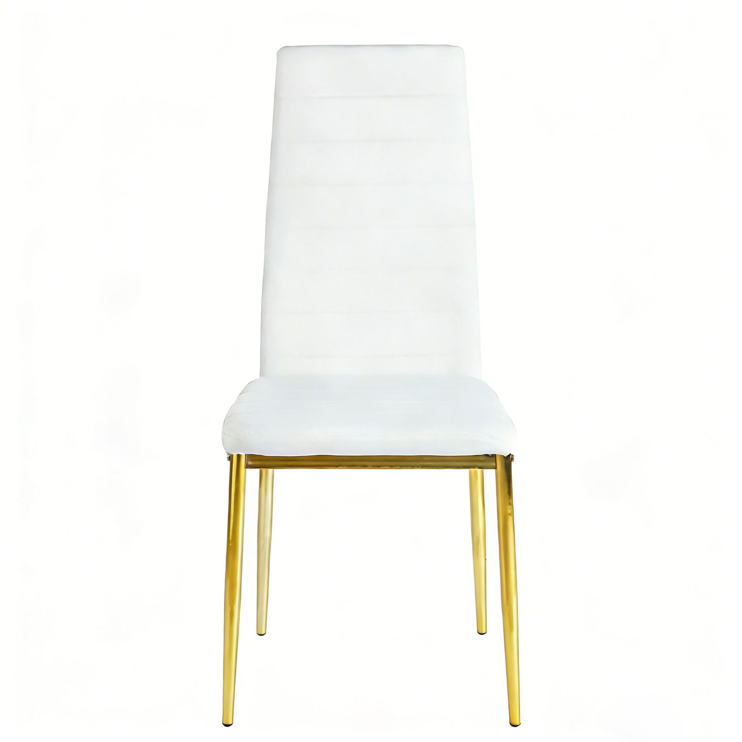 Dining Chair (Set of 4) - Gold / White